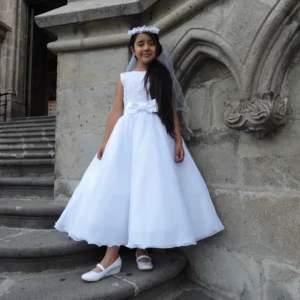 Vestido de Primera Comunión Blanco Emilia