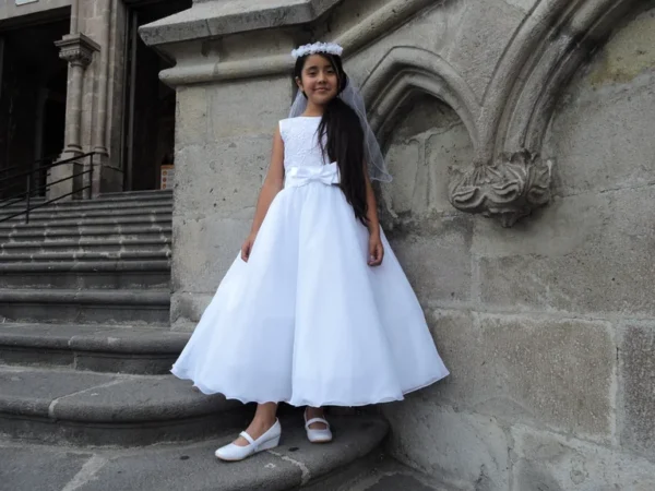 Vestido de Primera Comunión Blanco Emilia