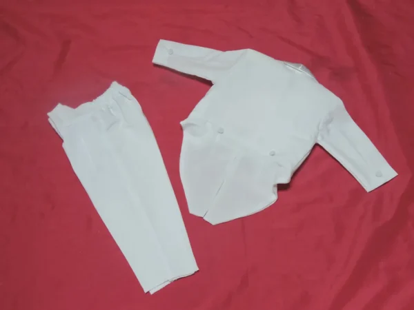 Traje de Bautizo para Niño Frac Blanco – Conjunto Completo - Imagen 2