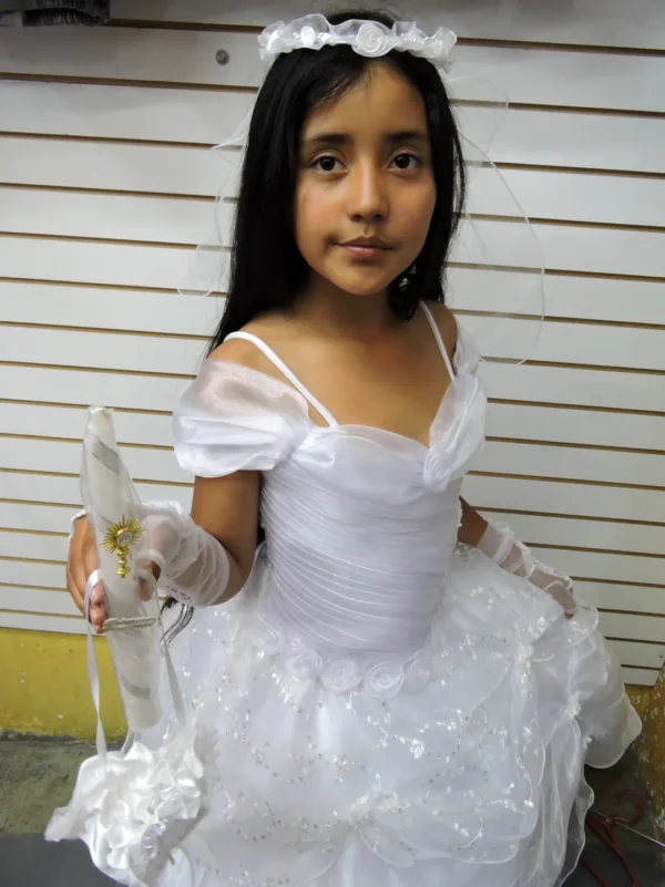 Vestido de Primera Comunión blanco Isaura