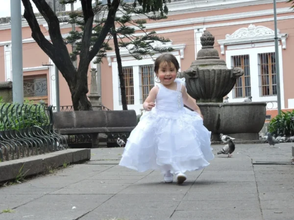 Vestido de Bautizo Blanco Betsabé-Conjunto Completo - Imagen 4
