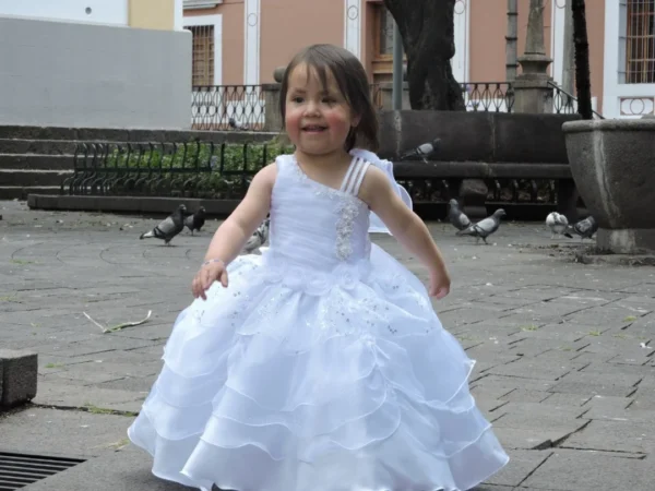 Vestido de Bautizo Blanco Betsabé-Conjunto Completo - Imagen 2