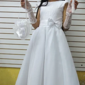 Vestido de Primera Comunión blanco Elaine
